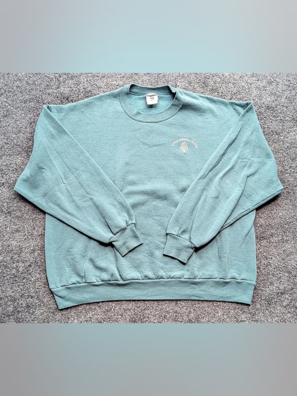 Jerzees Crewneck Sweatshirt Capon Springs and Farm XXL Teal Green Vintage Y2K
